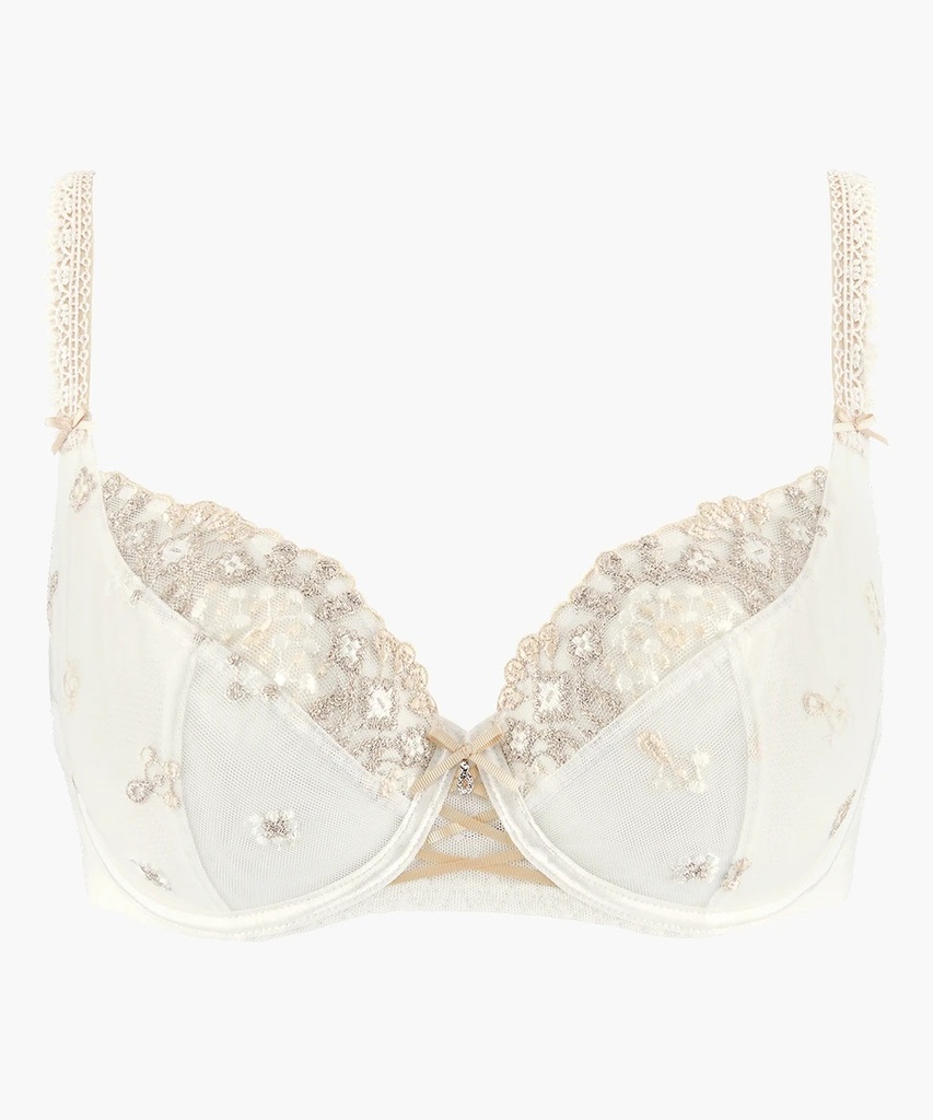 Soutien-gorge Armature Aubade Taille 95C (US36/EUR80) - Rouge Dentelle, Parfait état